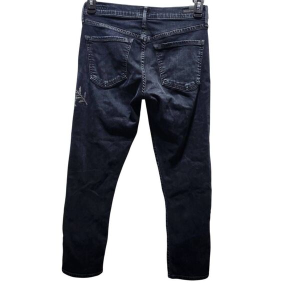 Citizens Of Humanity Elsa mid-rise Slim Fit crup Embroidered In Underground 27 - Picture 4 of 11